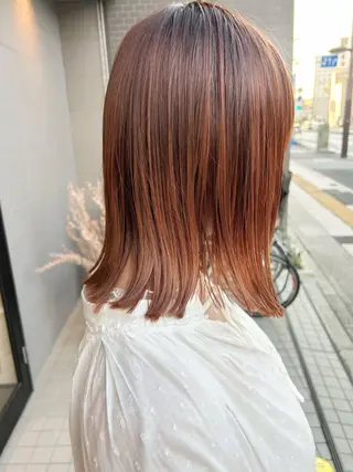 ミディアム カラー ナカジマ ナナのヘアスタイル