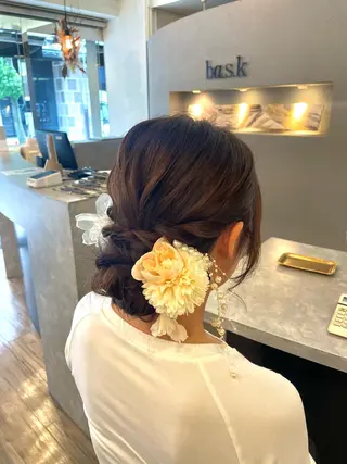 ヘアアレンジ VISAGE ba.sk 金子詩帆のヘアスタイル