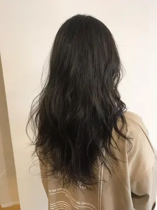 ロング カラー デザインカラー🌈 高木リョウのヘアスタイル