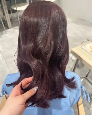 カラー ばんちなつ / ボブ/透明感カラーのヘアスタイル