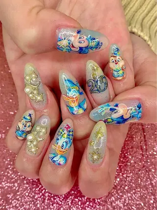 ネイル シェアサロンLei.g(レイジー)所属・3Dアートネイル💗 都築レナのネイルデザイン