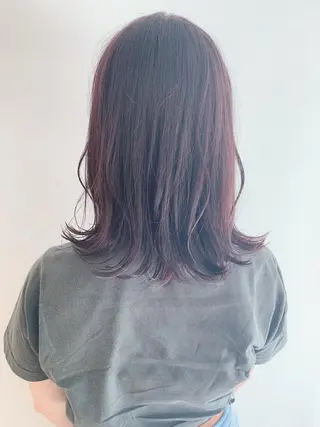 ミディアム カラー なりたいが叶う ながしまじゅんきのヘアスタイル