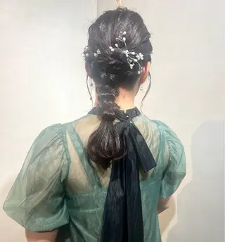 ヘアアレンジ Aya/四条烏丸/ インナーカラーのヘアスタイル