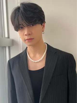 メンズ 韓国ヘア レイヤーカットのヘアスタイル