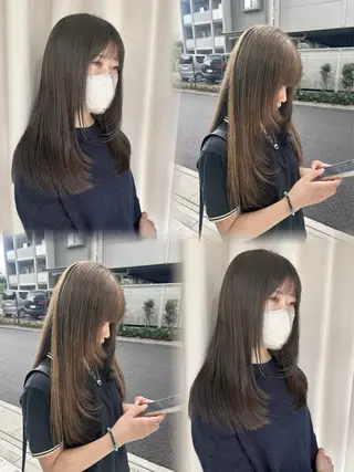 ロング ハイトーン×艶カラー 🤍MIZUKIのヘアスタイル