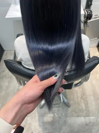 ロング 髪質改善/縮毛矯正 艶カラー/珠聡のヘアスタイル