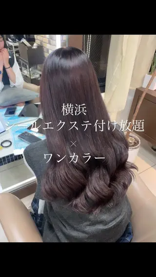 ロング エクステ🎀カラー ✨横浜／トレンドのヘアスタイル