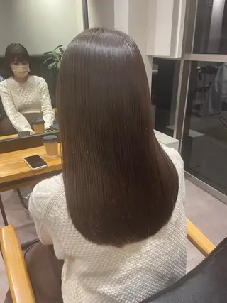 ロング 韓国風/オシャレ /縮毛矯正/滝口琴未のヘアスタイル