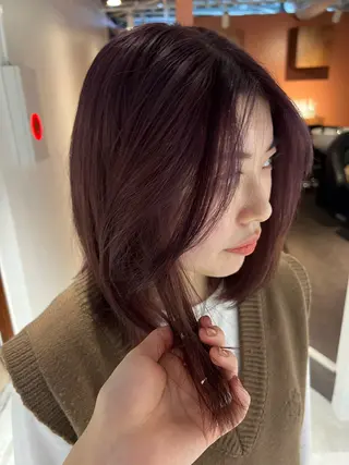 ミディアム カラー 吉祥寺/パーマ/ カラー/Abeのヘアスタイル