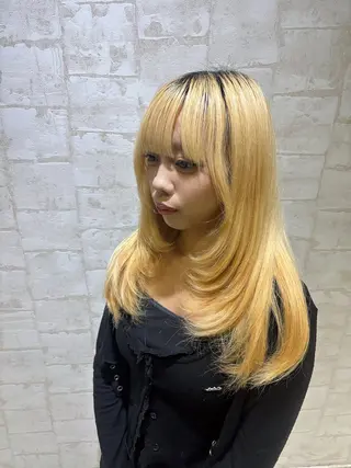 ロング 韓国レイヤー/カラー 🐈‍⬛💗miyuのヘアスタイル