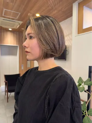 ミディアム 岸田 佳祐のヘアスタイル
