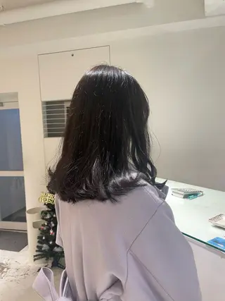 セミロング カラー loely 💞miyuのヘアスタイル