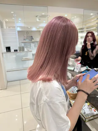 カラー 🎀ハイトーン🎀 🩶艶髪🩶YUNAのヘアスタイル