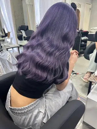 ロング カラー 福田 瑠偉のヘアスタイル