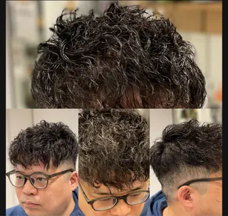 ショート パーマ メンズ 渡邉 直登のヘアスタイル
