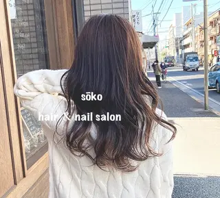 ロング カラー パーマ ヘアアレンジ ネイル sōko   Hair&Nail Salon所属・🫧一気にあか抜け 🫧mayuのヘアスタイル