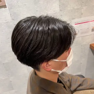 ショート パーマ メンズ 渡部 翔  髪質改善カラーのヘアスタイル