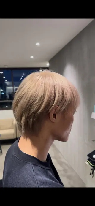 ショート メンズ 各務原/カラー/ブリ ーチお任せください!のヘアスタイル