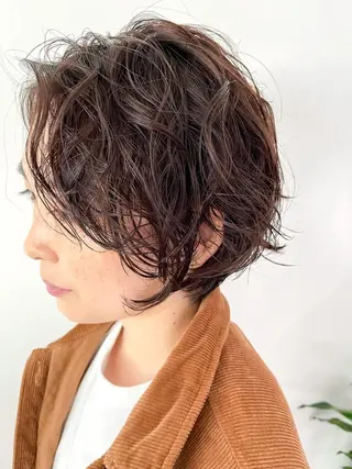 ショート パーマ 梅田 illfrere 所属・イルフレール ryuのヘアスタイル