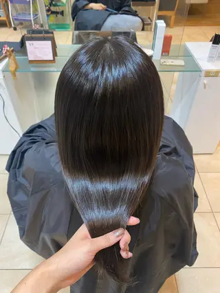 セミロング パーマ 竹添 有梨沙のヘアスタイル