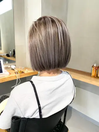 ミディアム カラー yuga/ パーマのヘアスタイル