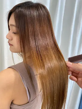 ロング 中谷 明日香のヘアスタイル