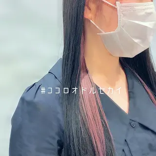 セミロング カラー teddy所属・韓国レイヤー//ブラ ウンカラー🐼メイのヘアスタイル