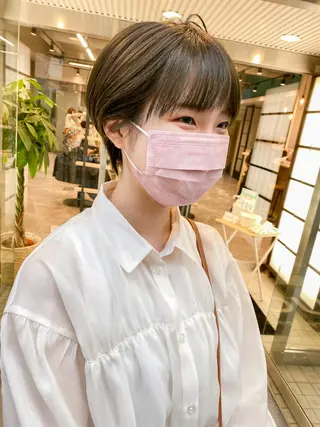 ショート カラー 韓国風デザイン 💐MIZUKI💐のヘアスタイル