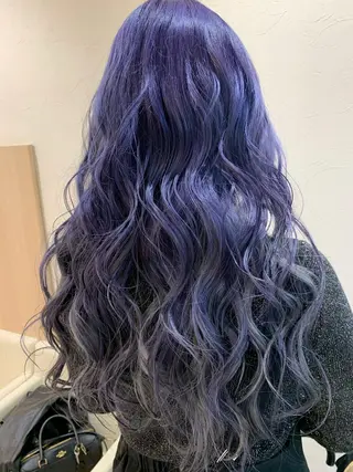 ロング カラー 店長ハイトーンカラー 柞山史奈のヘアスタイル