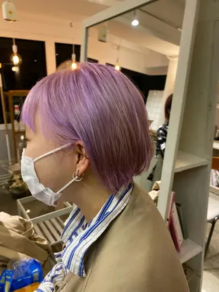 ショート カラー カワダ リュウセイのヘアスタイル