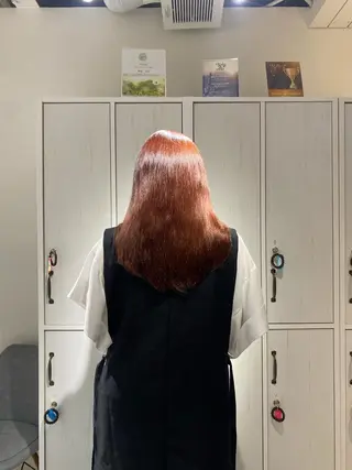 カラー 縮毛矯正とレイヤー /杉村凜汰郎のヘアスタイル