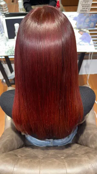 ミディアム カラー いくみ/豊橋 /艶カラー/髪質改善のヘアスタイル