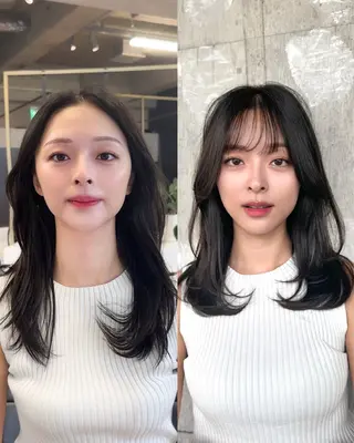 セミロング 瀬野隼也 ミディアムロングのヘアスタイル