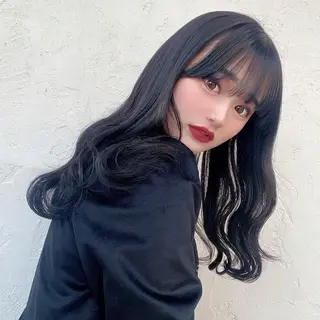 セミロング カラー 顔周りカット× 髪質改善【リョウ】のヘアスタイル