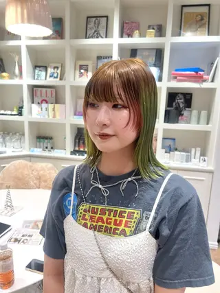 ミディアム カラー 似合わせ/レイヤー 💟SAEのヘアスタイル