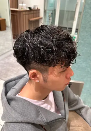 ショート パーマ メンズ メンズ特化/トレンド スタイル/白澤のヘアスタイル