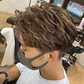 メンズ lien ヒジリのヘアスタイル