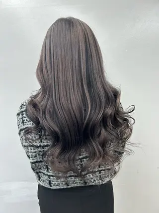 ロング カラー alpha. カラーエクステ下妻のヘアスタイル