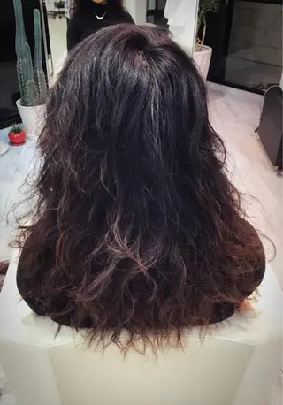 セミロング カラー パーマ ヘアアレンジ メンズ キッズ ネイル マツエク・マツパ Leyシェアサロン所属・Ken ドライカット ✂️水素ケアのヘアスタイル