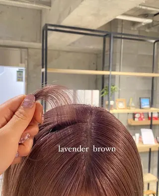 カラー 上野 莉菜のヘアスタイル