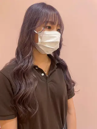 ロング カラー 似合わせカット/ ハイトーンchimiのヘアスタイル