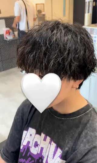 パーマ メンズ レイヤーカット🫧艶 カラー/LILICAのヘアスタイル