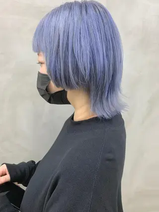 ミディアム カラー ブームボックス所属・🐝ハイトーンカラー hachi🐝のヘアスタイル