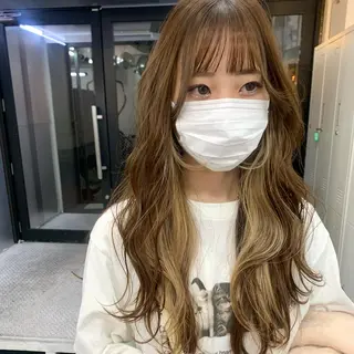 ロング カラー ヘアアレンジ ハイトーン/美髪矯正 🍃大江拓実のヘアスタイル