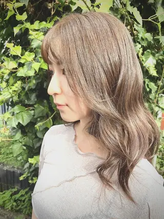 セミロング カラー KAH所属・Koichi Satoのヘアスタイル