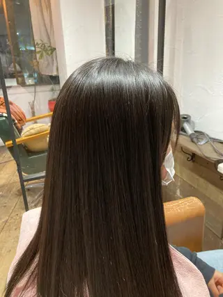 ロング 髪質改善/縮毛矯正/ 超高濃度水素ケアのヘアスタイル