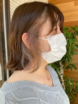 ミディアム カラー 【AMANEQ】 yuka🦋のヘアスタイル