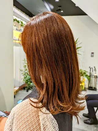 ミディアム カラー ママ美容師 🌿まなべさとみ🌿のヘアスタイル