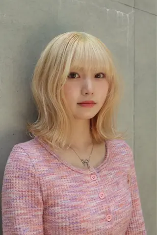 ミディアム カラー レイヤーカット /ハイトーンchaoのヘアスタイル