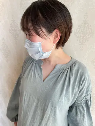 ショート 鶴岡で縮毛矯正なら お任せ！ハヤシナオミのヘアスタイル